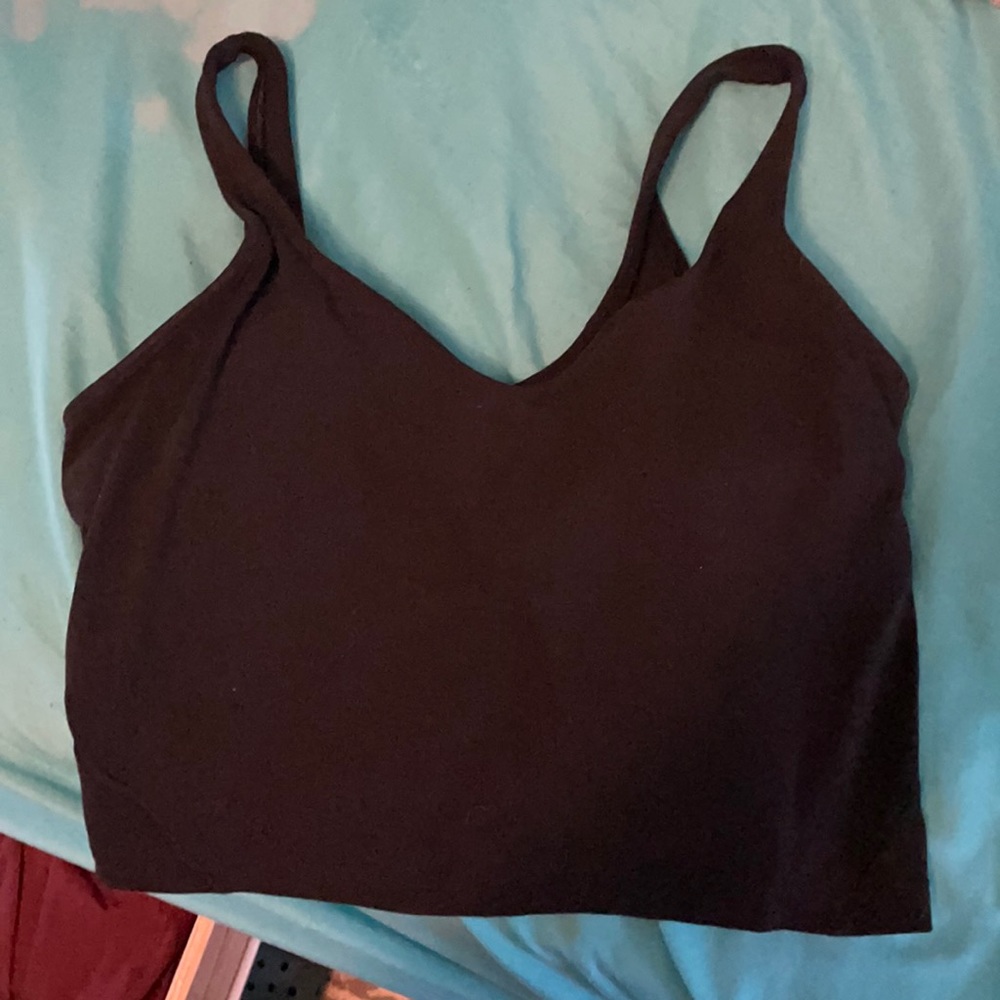 lululemon black align tank top size 6